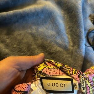 Gucci Pink and Yellow Designer Blouse